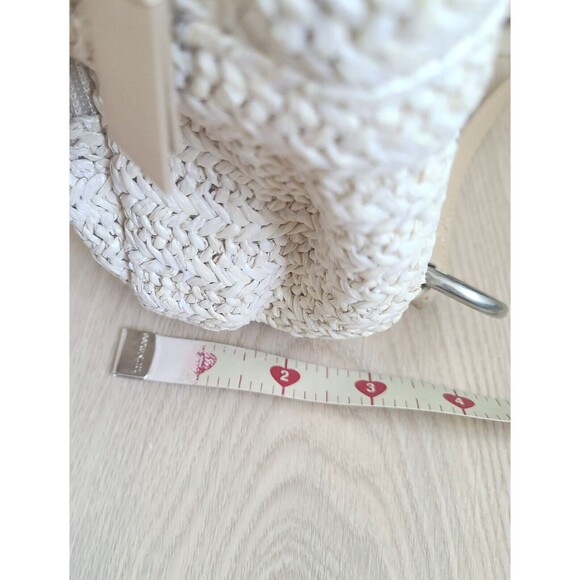 Vera Bradley Straw Mini Convertible Backpack Light Natural Pink Tropical Bird - Picture 9 of 9